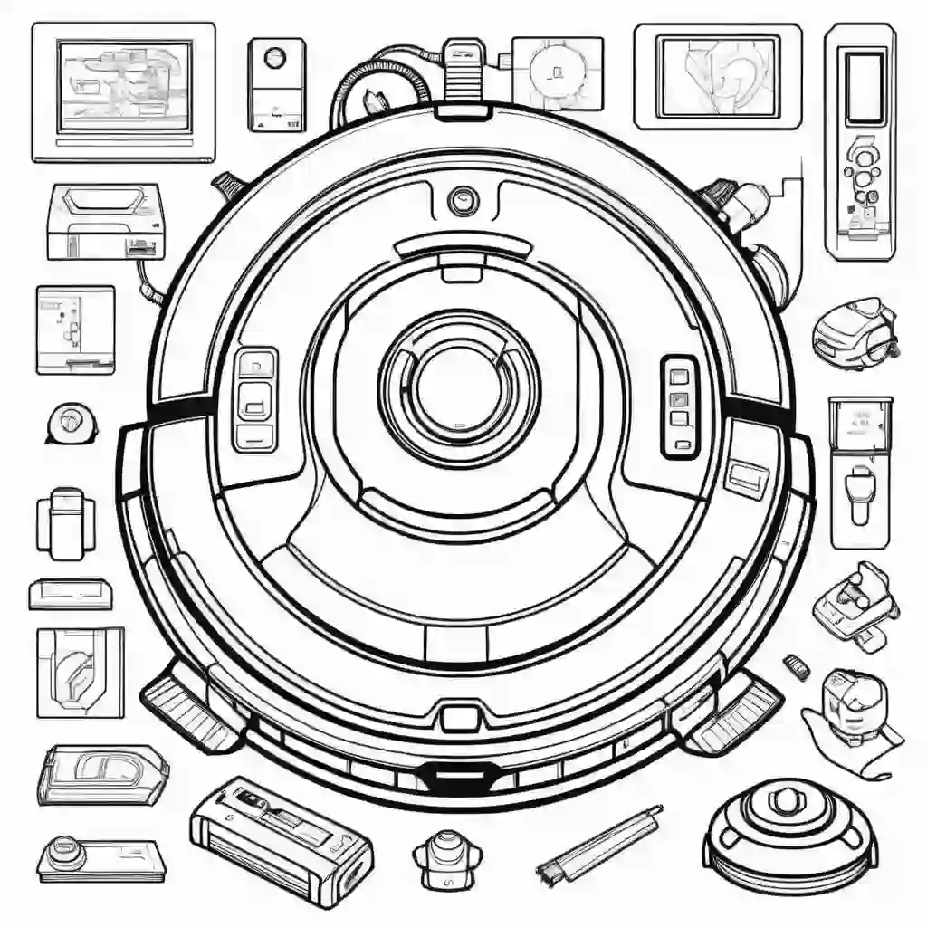 Robot Vacuum Cleaner coloring pages
